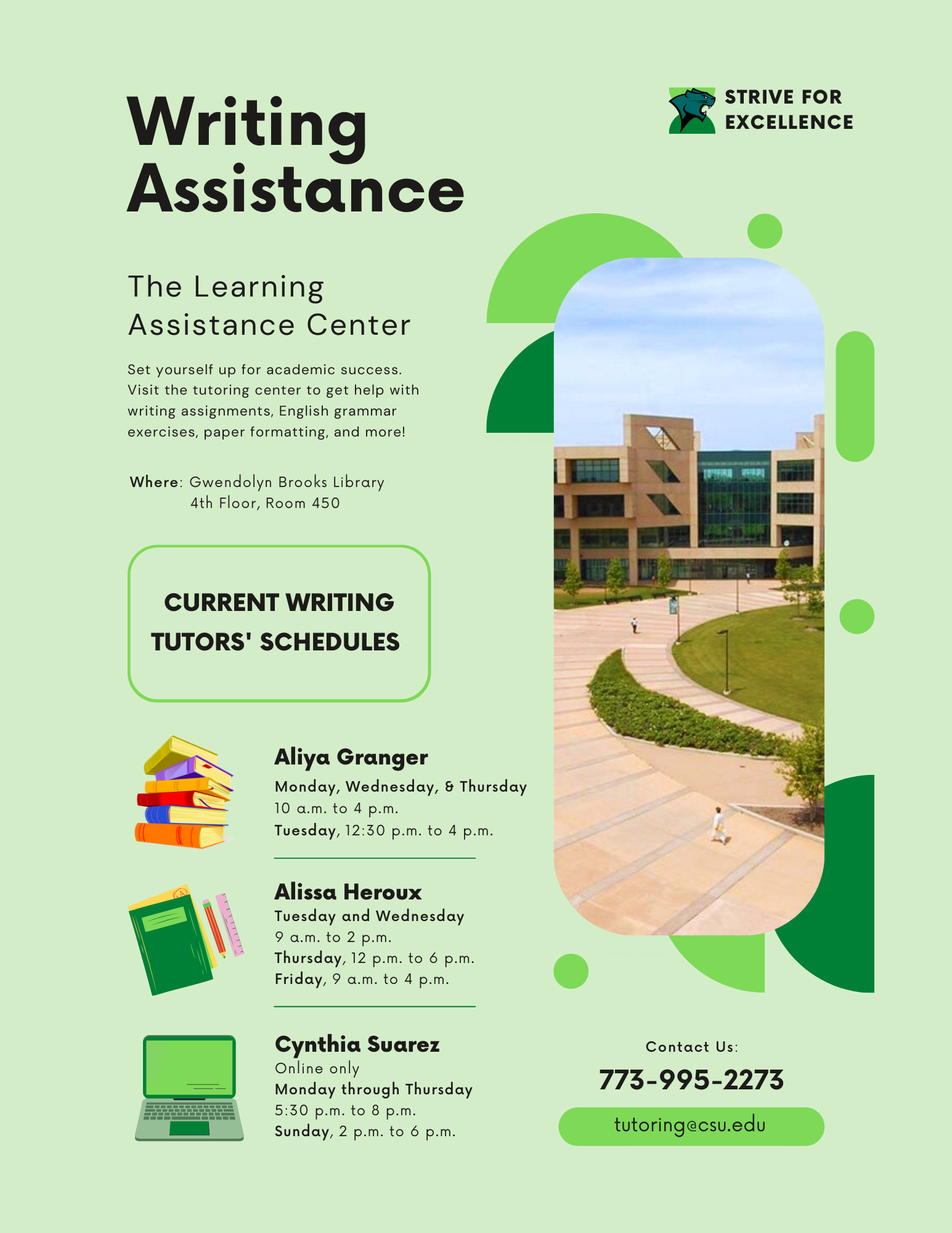 Learning Assistance  Center Update