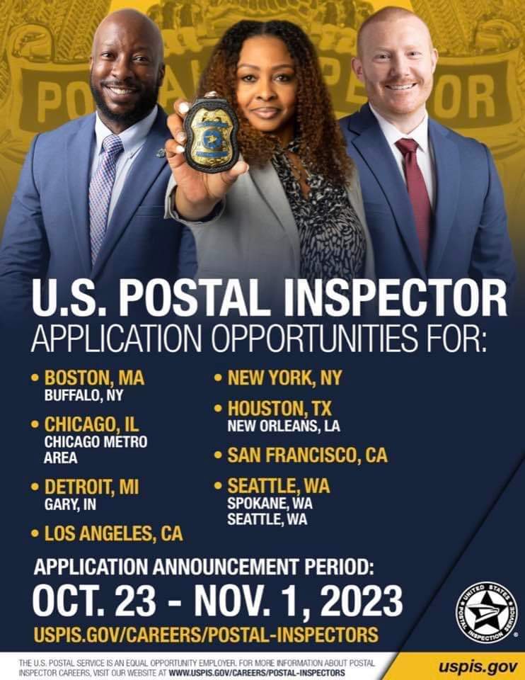 Job posting for U.S. Postal Inspector