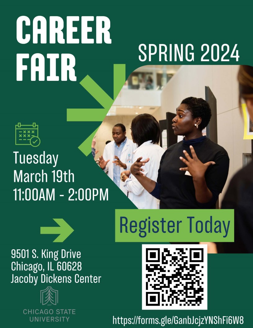 Student registration and Career Fair information